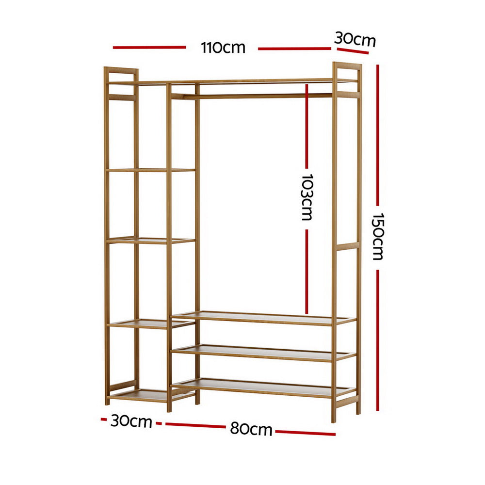 Artiss Wardrobe Clothes Rack Airer Coat Stand