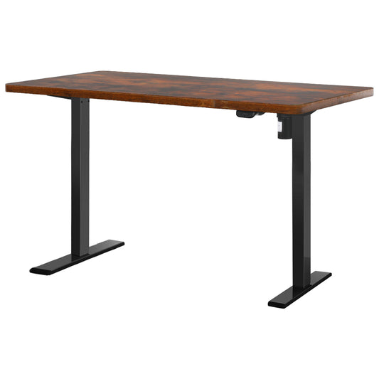 Artiss Standing Desk Motorised Rustic Brown 120CM