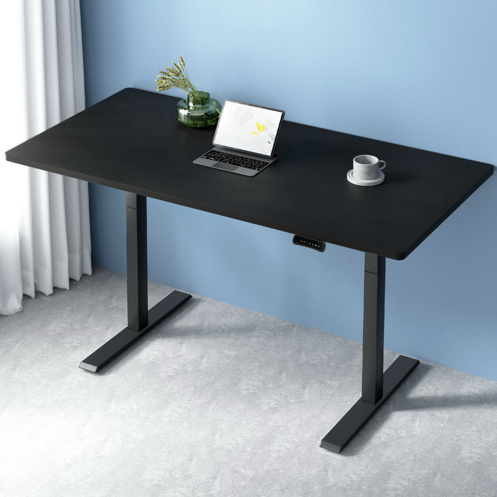 Artiss Standing Desk Motorised Dual Motor Black 140CM