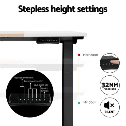 Artiss Standing Desk Motorised Electric Dual Motor 120CM