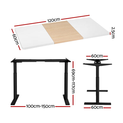 Artiss Standing Desk Motorised Electric Dual Motor 120CM