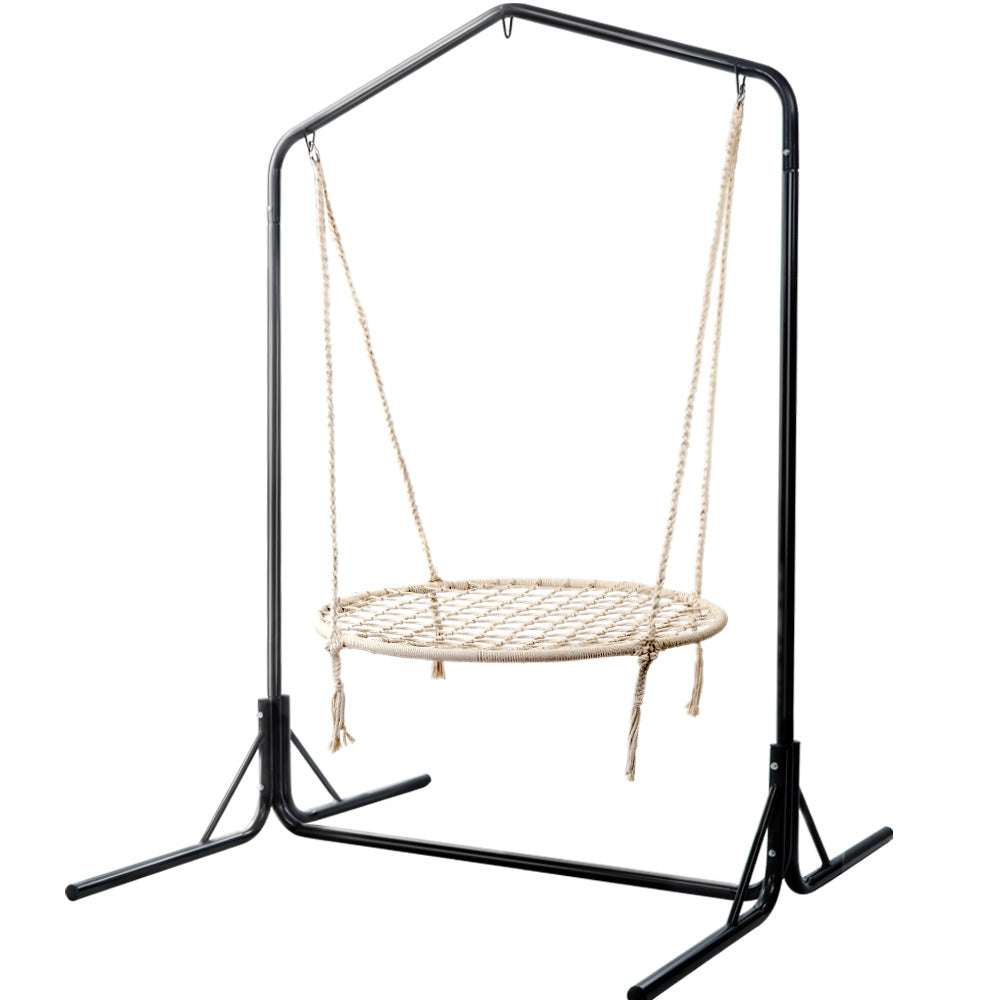 Gardeon Hammock Chair with Stand Nest Web Outdoor Swing 100cm