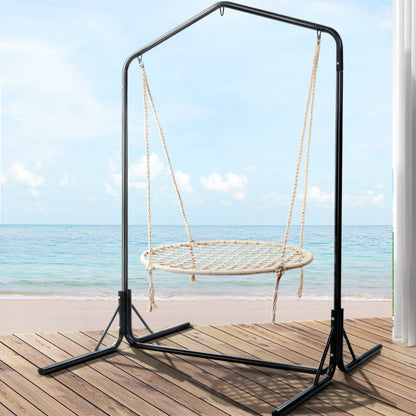 Gardeon Hammock Chair with Stand Nest Web Outdoor Swing 100cm