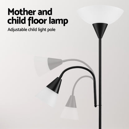 Artiss Floor Lamp Mother and Child Modern Home Living Room Office Reading Black