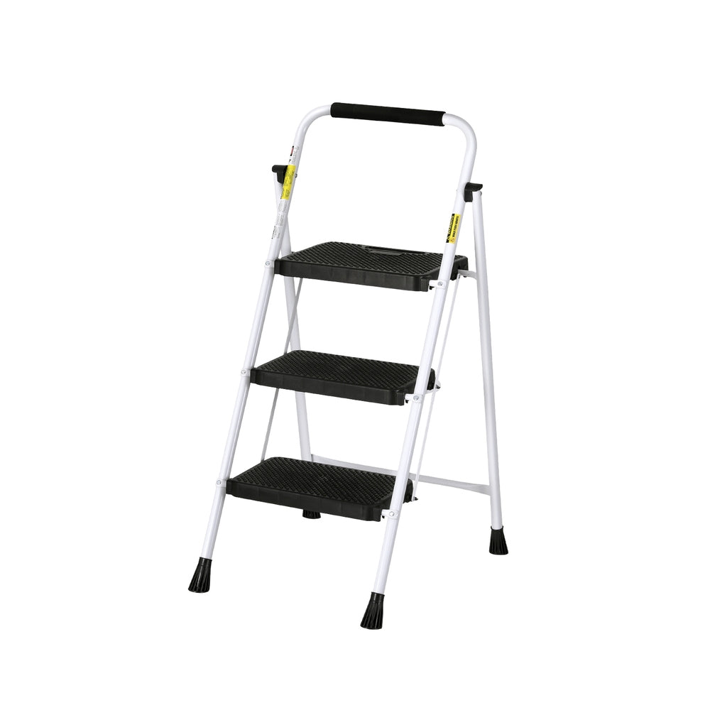 Giantz 3 Step Ladder Multi-Purpose Folding Steel Light Weight Platform