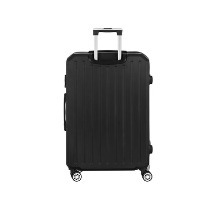 Wanderlite 28" 75cm Luggage Trolley Travel Suitcase Carry On Storage TSA Hardshell Black