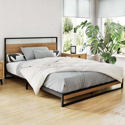 Artiss Bed Frame Double Size Metal Frame DANE