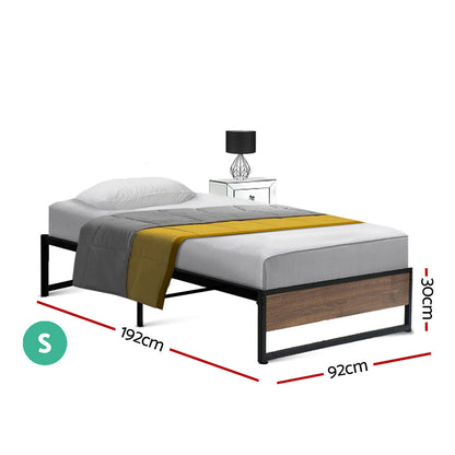 Artiss Bed Frame Metal Frame Bed Base OSLO - Single