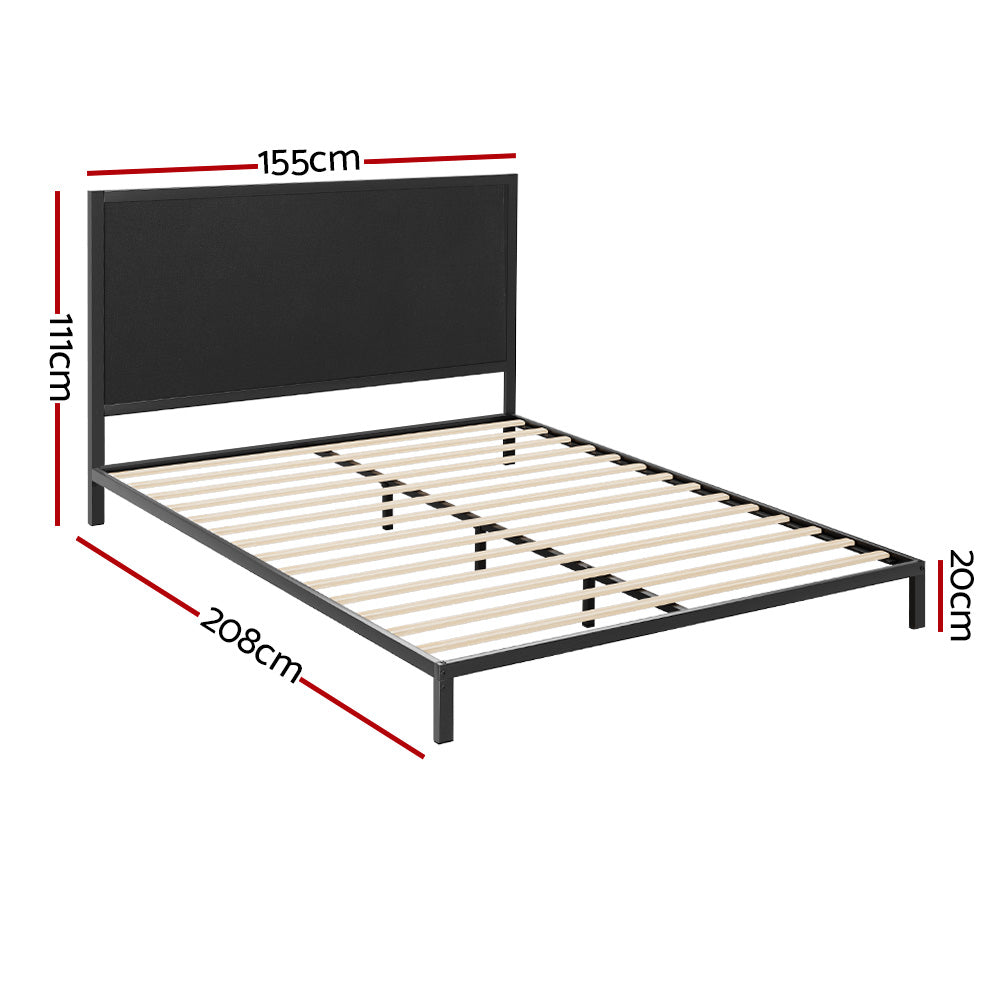 Artiss Bed Frame Queen Size Metal Frame PADA