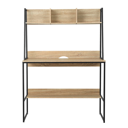 Artiss Computer Desk Bookshelf Storage 100CM Oak