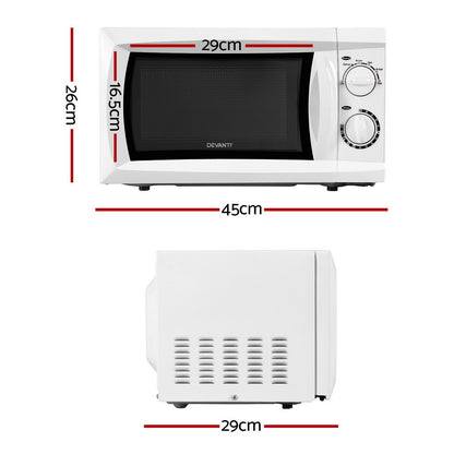 Devanti 20L Microwave Oven 800W White