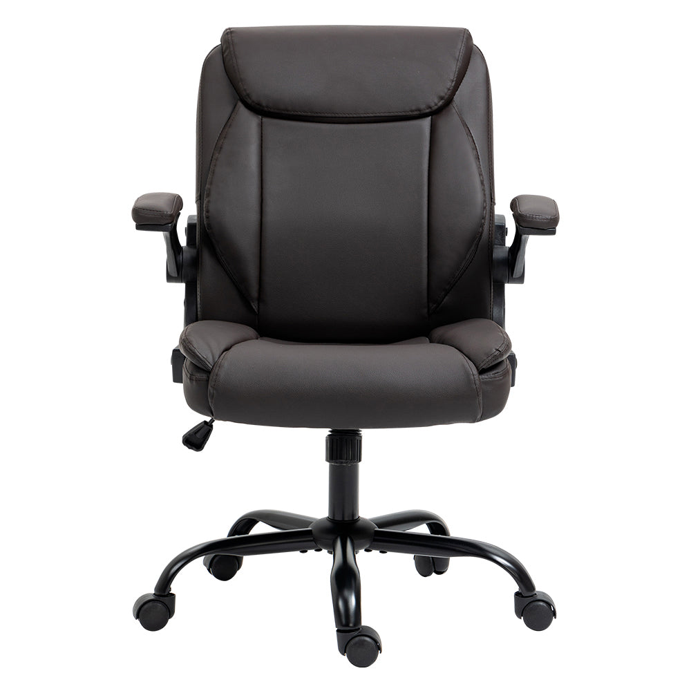 Artiss Executive Office Chair Mid Back Ash Black