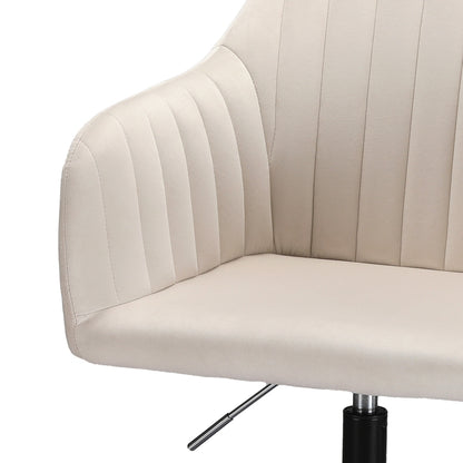 Artiss Office Chair Velvet Seat Cream