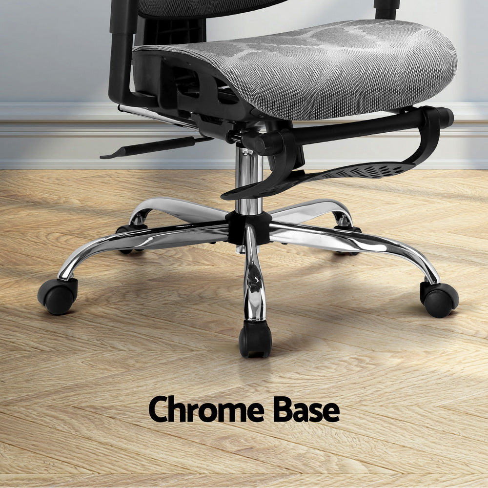 Artiss Ergonomic Office Chair Footrest Grey