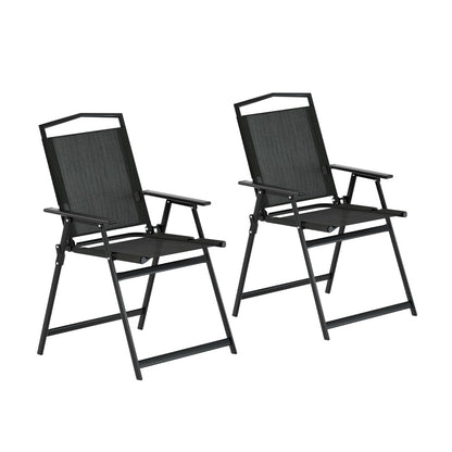 Gardeon Outdoor Chairs Portable Folding Camping Chair Steel Patio Furniture