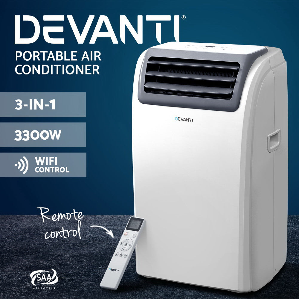 Devanti Portable Air Conditioner WiFi 12000BTU