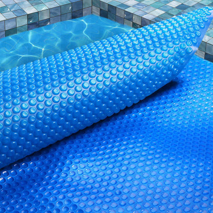 Aquabuddy Pool Cover 500 Micron 11x4.8m Swimming Pool Solar Blanket Blue