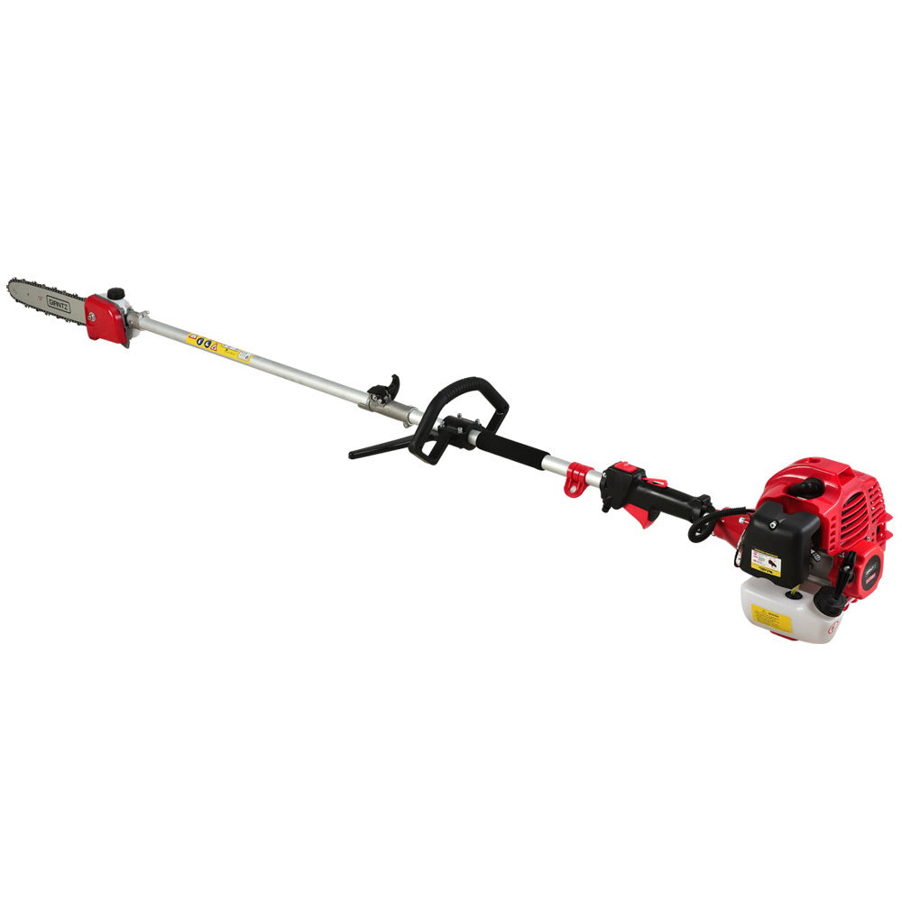 Giantz 65CC Pole Chainsaw Hedge Trimmer Brush Cutter Whipper Snipper 7-in-1 5.6m