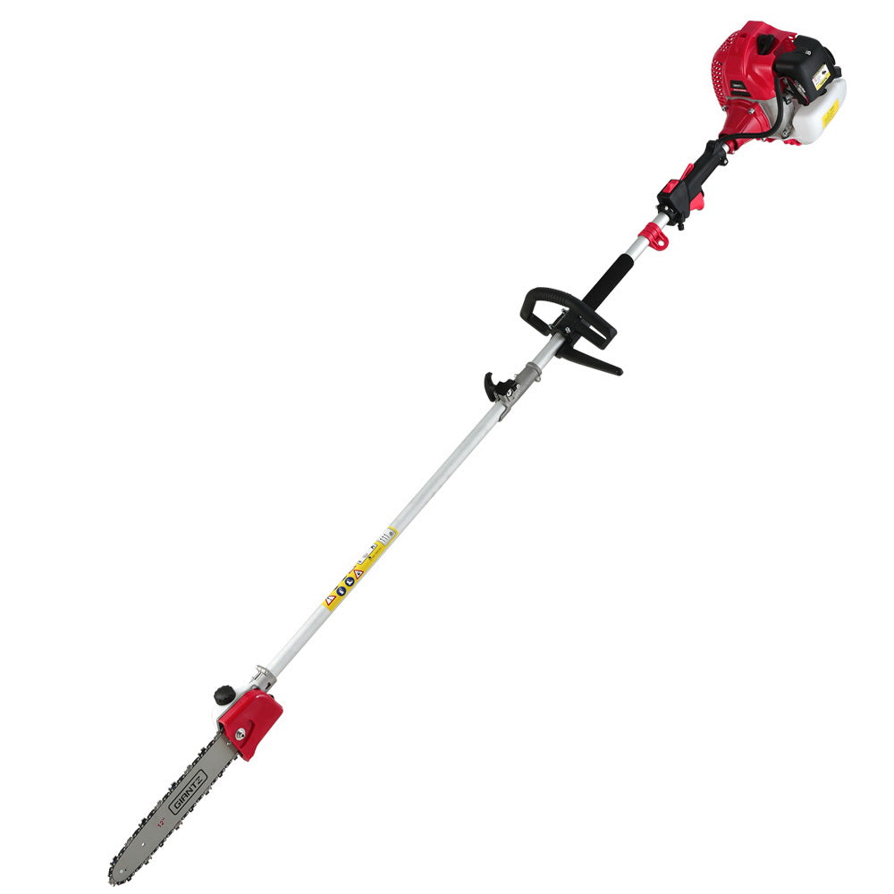 Giantz 62CC Pole Chainsaw 12in Chain Saw Petrol 5.6m Long Reach Red