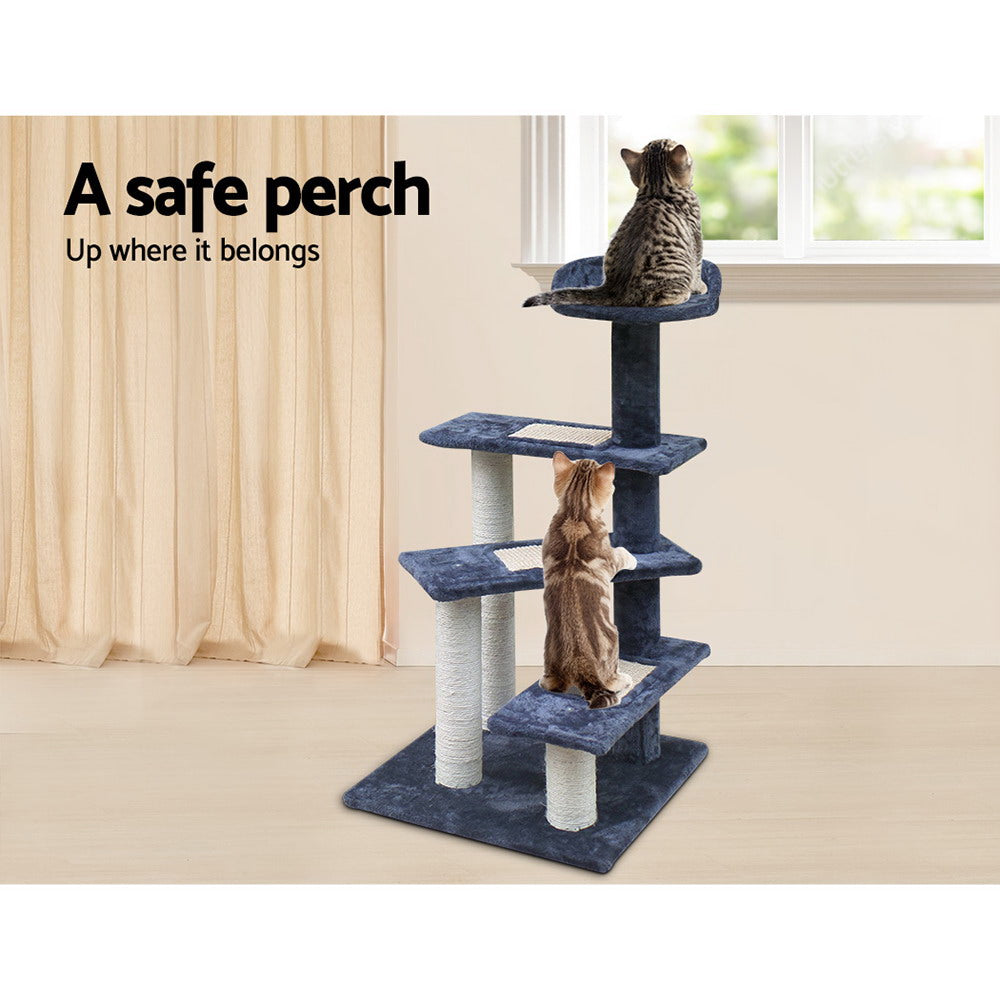 i.Pet Cat Tree 100cm Scratching Post Scratcher Tower Wood Condo House Trees Bed