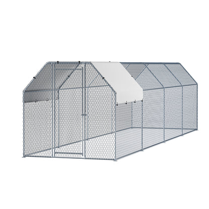 i.Pet Chicken Coop Cage Run Rabbit Hutch Large Walk In Hen House Cover 2mx8mx2m