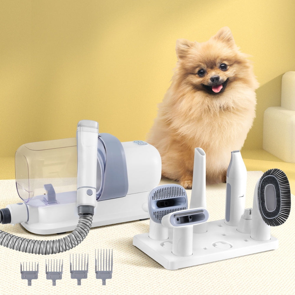 i.Pet Pet Grooming Kit Vacuum Dog Cat Hair Dryer Remover Clipper Brushes Cleaning