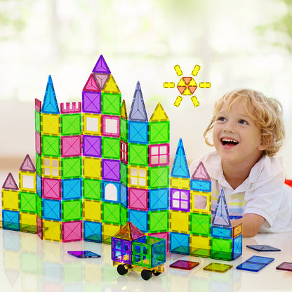 Keezi 120pcs Kids Magnetic Tiles Blocks Building Educational Toys Children Gift