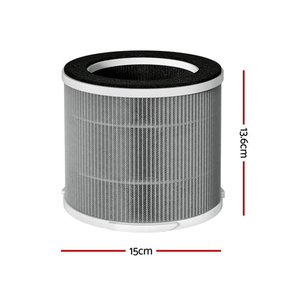 Devanti Replacement Filter Air Purifier HEPAh11 Filters Carbon 3-layer