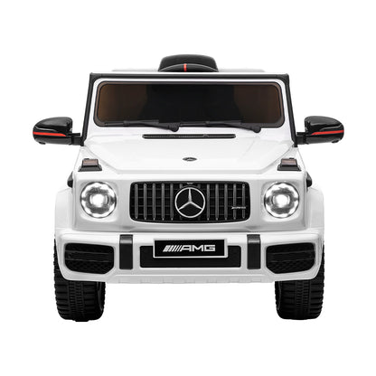 Kids Electric Ride On Car Mercedes-Benz Licensed AMG G63 Toy Cars Remote White