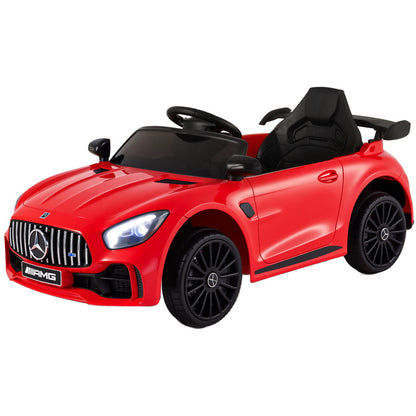 Kids Electric Ride On Car Mercedes-Benz AMG GTR Licensed Toy Cars Remote Red