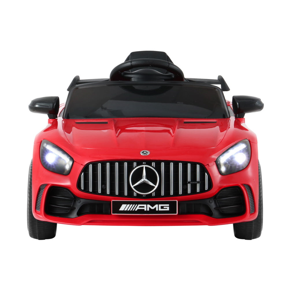 Kids Electric Ride On Car Mercedes-Benz AMG GTR Licensed Toy Cars Remote Red