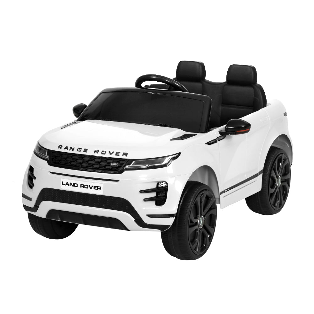 Kids Electric Ride On Car Land Rover Licensed Toy Cars Remote 12V Battery White