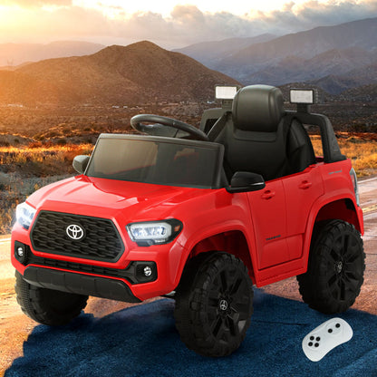 Kids Electric Ride On Car Toyota Tacoma Off Road Jeep Toy Cars Remote 12V Red