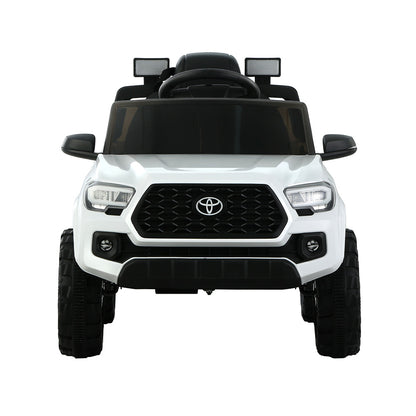 Kids Electric Ride On Car Toyota Tacoma Off Road Jeep Toy Cars Remote 12V Whte