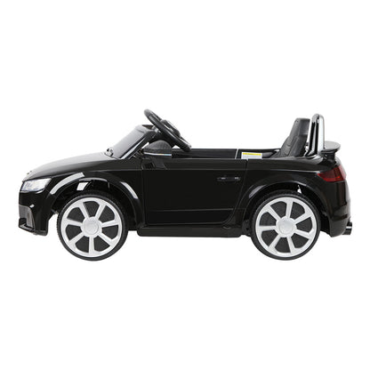 Kids Electric Ride On Car Audi Licensed TTRS Toy Cars Remote 12V Battery Black