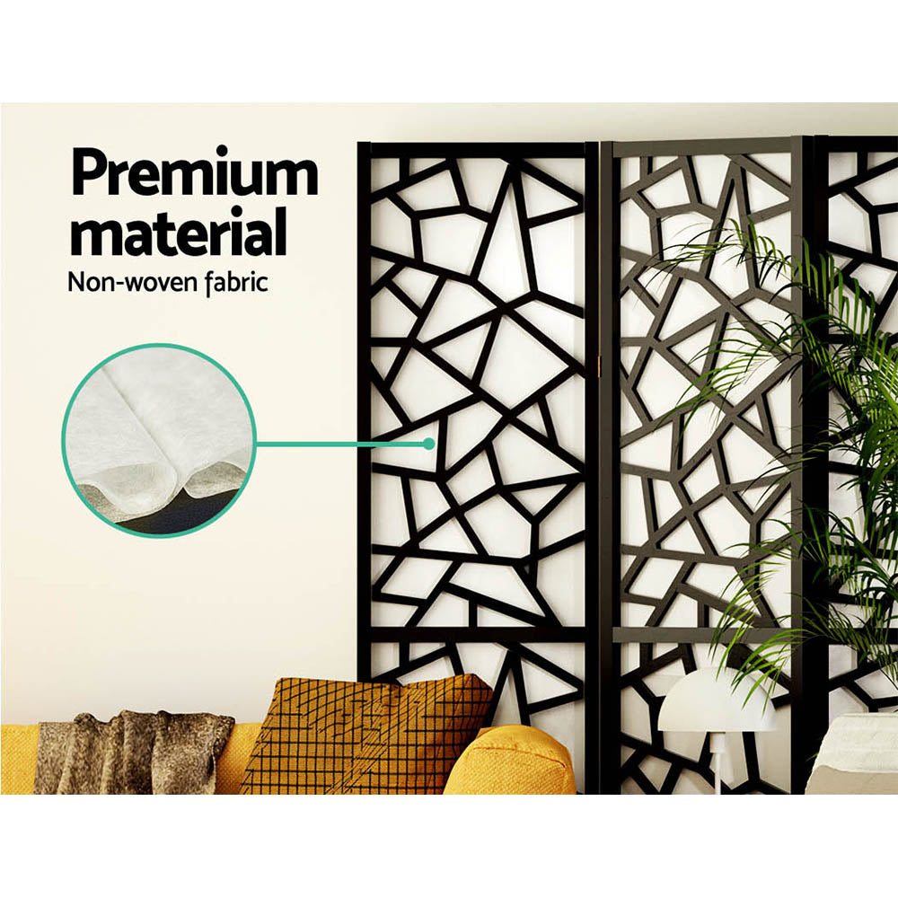 Artiss 8 Panel Room Divider Screen 325x170cm Clover Black