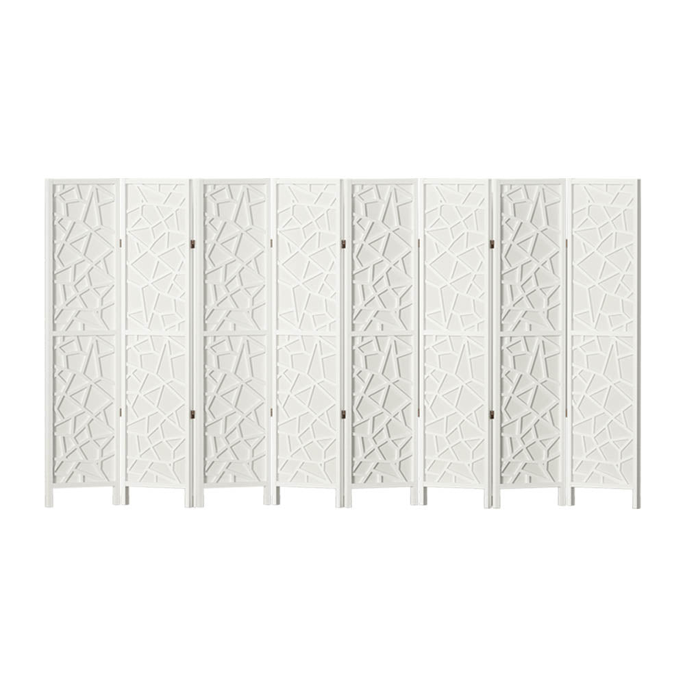 Artiss 8 Panel Room Divider Screen 325x170cm Clover White