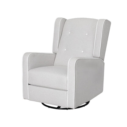 Artiss Recliner Armchair 360� Swivel Grey Fabric