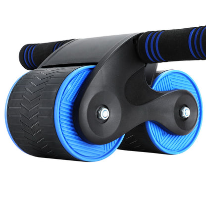 Everfit Ab Roller Automatic Rebound Abdominal Wheel Home Gym Workout Blue