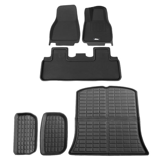 Weisshorn Car Rubber Floor Trunk Toolbox Cargo Mats for Tesla Model Y 2021-2023