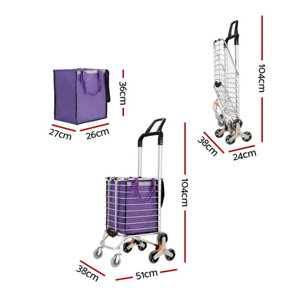 Emajin Shopping Cart Trolley 35L Foldable Climbing Wheels