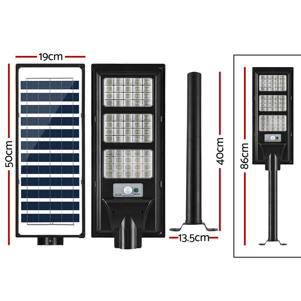 Leier 240 LED Solar Street Light Flood Motion Sensor Remote