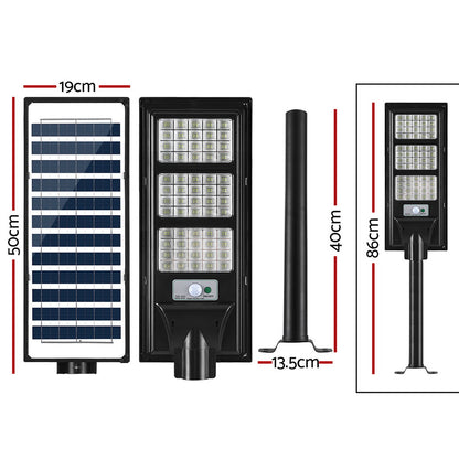 Leier 240 LED Solar Street Light Flood Motion Sensor Remote