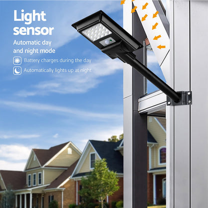 Leier 80 LED Solar Street Light Flood Motion Sensor Remote