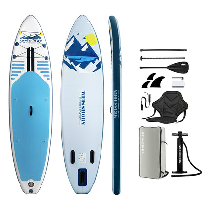 Weisshorn Stand Up Paddle Board 10.6ft Inflatable SUP Surfboard Paddleboard Kayak Surf Blue