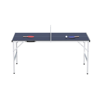 Everfit Table Tennis Ping Pong Table Portable Foldable Family Game Home Indoor