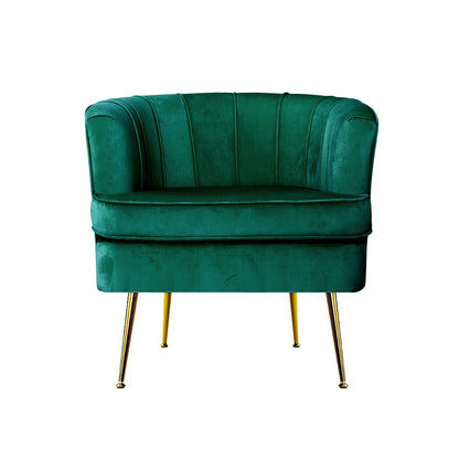 Artiss Armchair Velvet Green Norvia