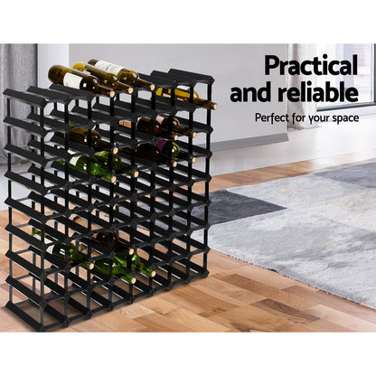 Artiss Wine Rack 72 Bottle Black