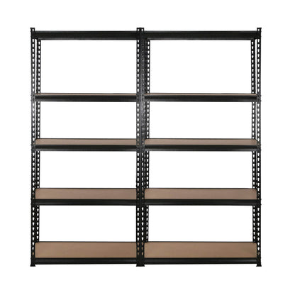 Giantz 4x1.8M Garage Shelving Warehouse Rack Pallet Racking Storage Shelve Black