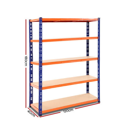 Giantz 1.8M Garage Shelving Warehouse Rack Pallet Racking Storage Shelve Blue